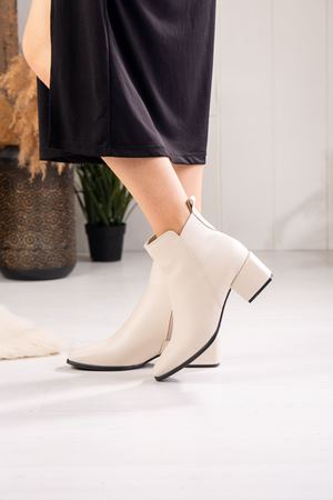 LİZSHOE HAKİKİ DERİ KADIN GÜNLÜK BOT OBN 100824K