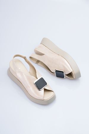 ALBİNİ HAKİKİ DERİ KADIN SANDALET 1024023Y