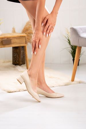 LİZSHOE HAKİKİ DERİ KADIN TOPUKLU AYAKKABI OBN 45824Y