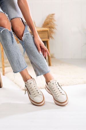 VOOG HAKİKİ DERİ KADIN SPOR AYAKKABI 306624Y