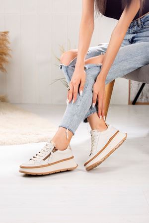 VOOG HAKİKİ DERİ KADIN SPOR AYAKKABI 306624Y