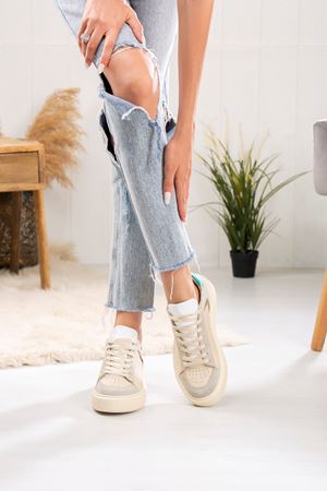 RUGANO HAKİKİ DERİ KADIN SPOR AYAKKABI 607024Y