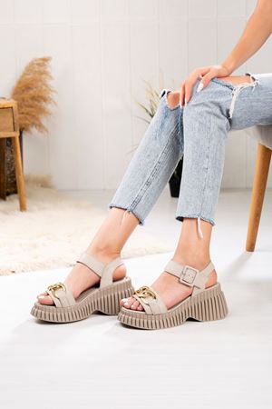 LİZSHOE HAKİKİ DERİ KADIN SANDALET ZYN 793024Y