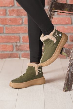 MAMMAMİA HAKİKİ DERİ KADIN BOT 154025K