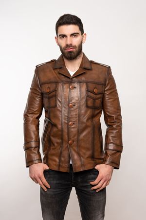LİZ LEATHER ERKEK DERİ MONT E04