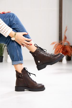 MAMMAMİA HAKİKİ DERİ KADIN GÜNLÜK BOT 510523K