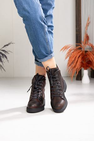 MAMMAMİA HAKİKİ DERİ KADIN GÜNLÜK BOT 510523K