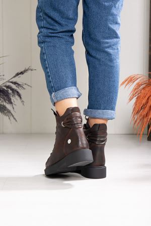 MAMMAMİA HAKİKİ DERİ KADIN GÜNLÜK BOT 510523K