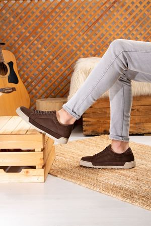 FREEFOOT HAKİKİ DERİ ERKEK GÜNLÜK AYAKKABI 242582-123K