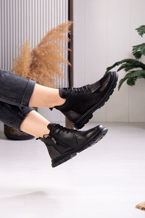 MAMMAMİA HAKİKİ DERİ KADIN BOT 424023K