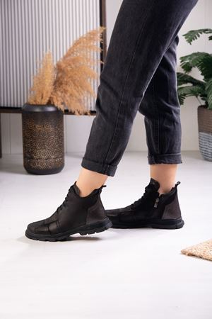 MAMMAMİA HAKİKİ DERİ KADIN BOT 424023K