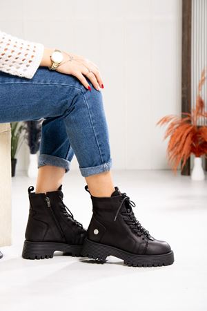 MAMMAMİA HAKİKİ DERİ KADIN GÜNLÜK BOT 504523K