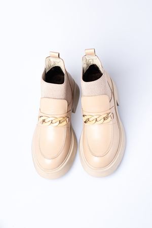 ALBİNİ HAKİKİ DERİ KADIN GÜNLÜK ZİNCİRLİ BOT 1042523K