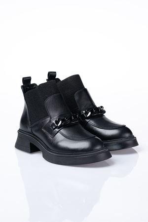 ALBİNİ HAKİKİ DERİ KADIN GÜNLÜK ZİNCİRLİ BOT 1042523K