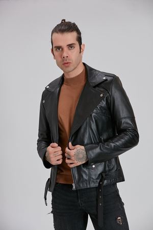 LİZ LEATHER ERKEK DERİ MONT BİKER