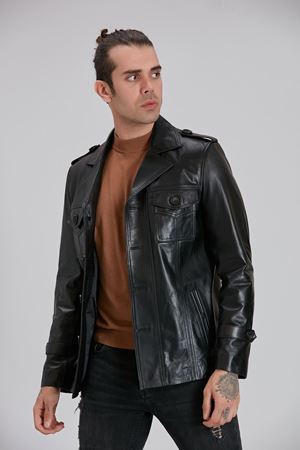 LİZ LEATHER ERKEK DERİ MONT E04