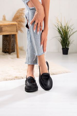 MAMMAMİA HAKİKİ DERİ KADIN GÜNLÜK AYAKKABI 85024Y