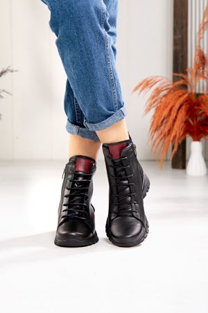 MAMMAMİA HAKİKİ DERİ KADIN GÜNLÜK BOT 404023K