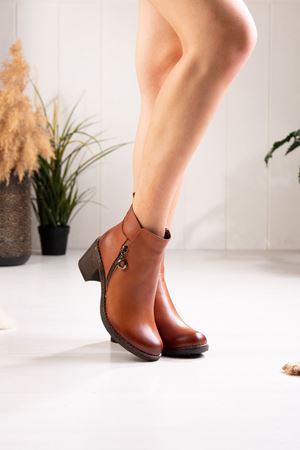 LİZSHOE HAKİKİ DERİ KADIN GÜNLÜK BOT OBN 101024K