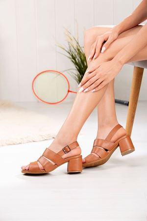 LİZSHOE HAKİKİ DERİ KADIN SANDALET OBN 30124Y