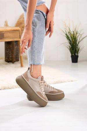 VOOG HAKİKİ DERİ KADIN SPOR AYAKKABI 310624K