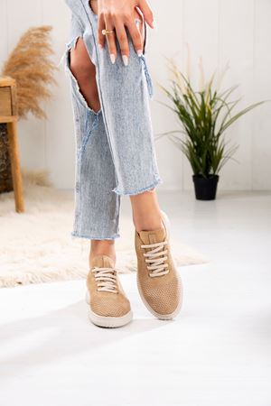 MAMMAMİA HAKİKİ DERİ KADIN GÜNLÜK AYAKKABI 389024Y