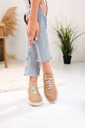 MAMMAMİA HAKİKİ DERİ KADIN GÜNLÜK AYAKKABI 389024Y