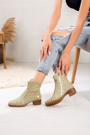 MAMMAMİA HAKİKİ DERİ KADIN GÜNLÜK AYAKKABI 66024Y