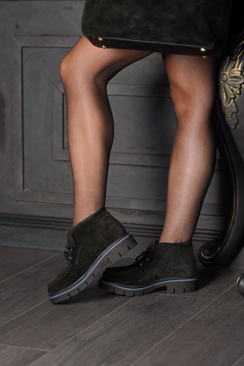 LİZSHOE HAKİKİ DERİ KADIN GÜNLÜK BOT ELNR 229525K