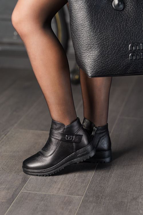 LİZSHOE HAKİKİ DERİ KADIN GÜNLÜK BOT VYGR 00225K