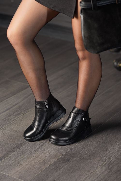 LİZSHOE HAKİKİ DERİ KADIN GÜNLÜK BOT VYGR 00225K