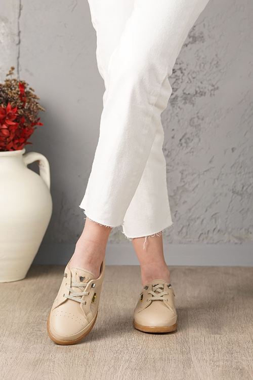 LİZSHOE HAKİKİ DERİ KADIN GÜNLÜK AYAKKABI VYGR 08025Y