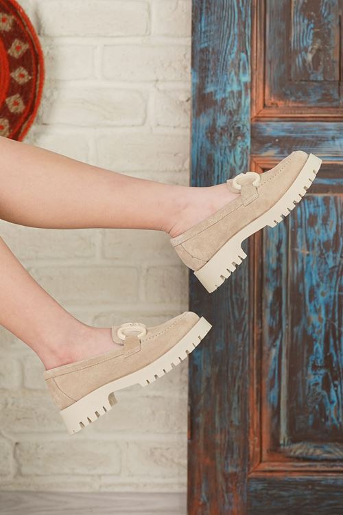 LİZSHOE HAKİKİ SÜET DERİ KADIN GÜNLÜK AYAKKABI 284624K