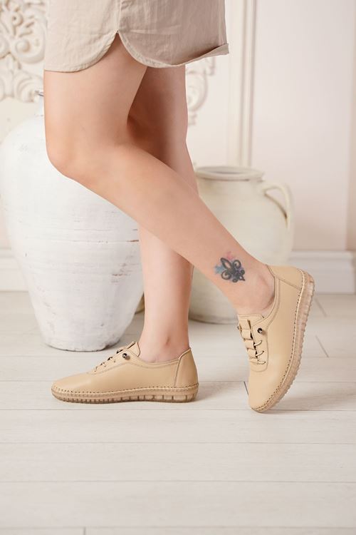 LİZSHOE HAKİKİ DERİ KADIN GÜNLÜK AYAKKABI 097-125Y