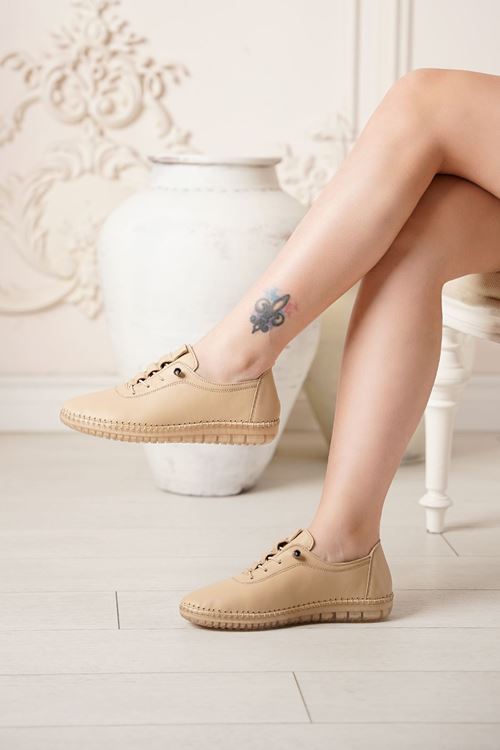 LİZSHOE HAKİKİ DERİ KADIN GÜNLÜK AYAKKABI 097-125Y