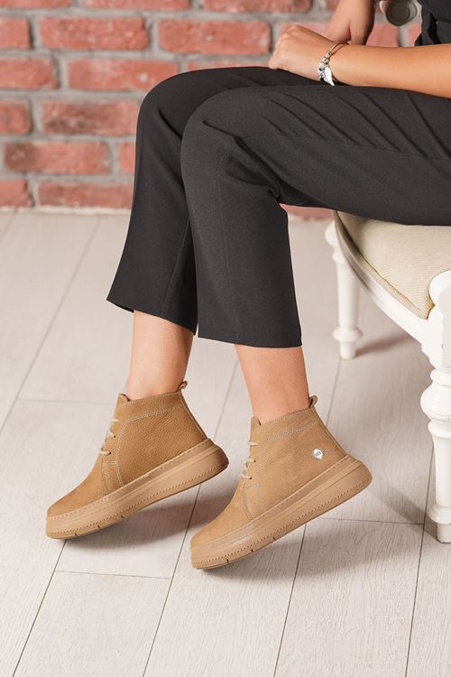 MAMMAMİA HAKİKİ DERİ KADIN BOT 153025K