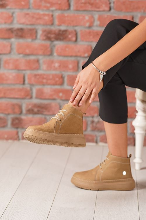 MAMMAMİA HAKİKİ DERİ KADIN BOT 153025K