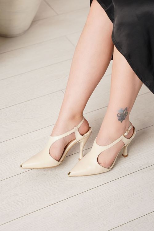 LİZSHOE HAKİKİ DERİ KADIN TOPUKLU AYAKKABI 2597125Y