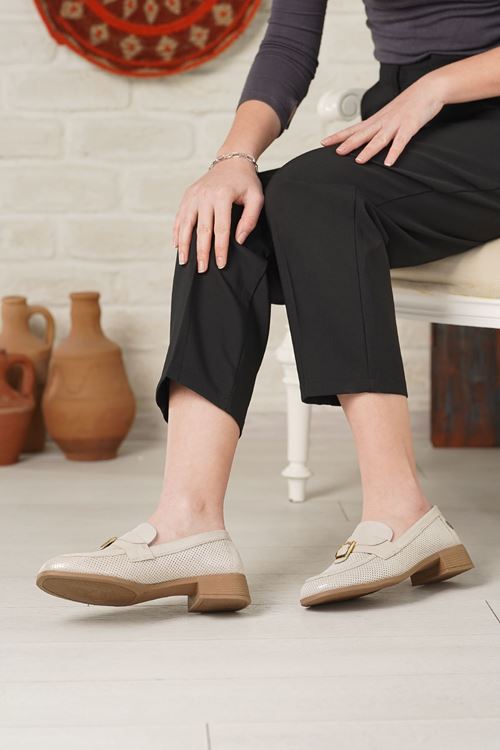 MAMMAMİA HAKİKİ DERİ KADIN GÜNLÜK AYAKKABI 729525Y