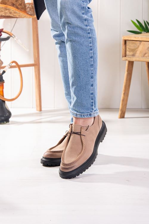 LİZSHOE HAKİKİ DERİ ERKEK GÜNLÜK AYAKKABI PİK 1617-124K