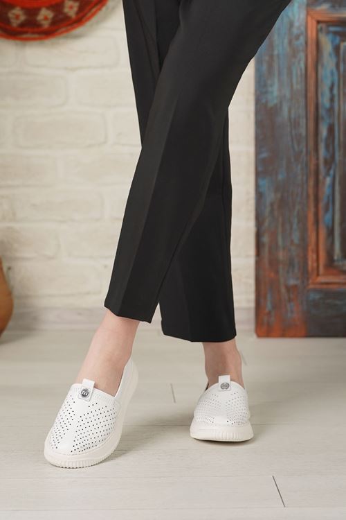 MAMMAMİA HAKİKİ DERİ KADIN GÜNLÜK AYAKKABI 85525Y