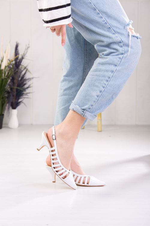 LİZSHOE HAKİKİ DERİ KADIN TOPUKLU AYAKKABI NSH 241024Y