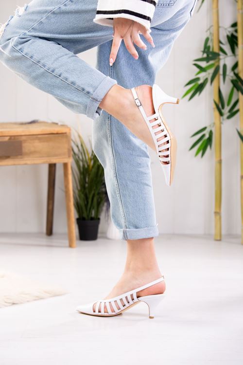 LİZSHOE HAKİKİ DERİ KADIN TOPUKLU AYAKKABI NSH 241024Y