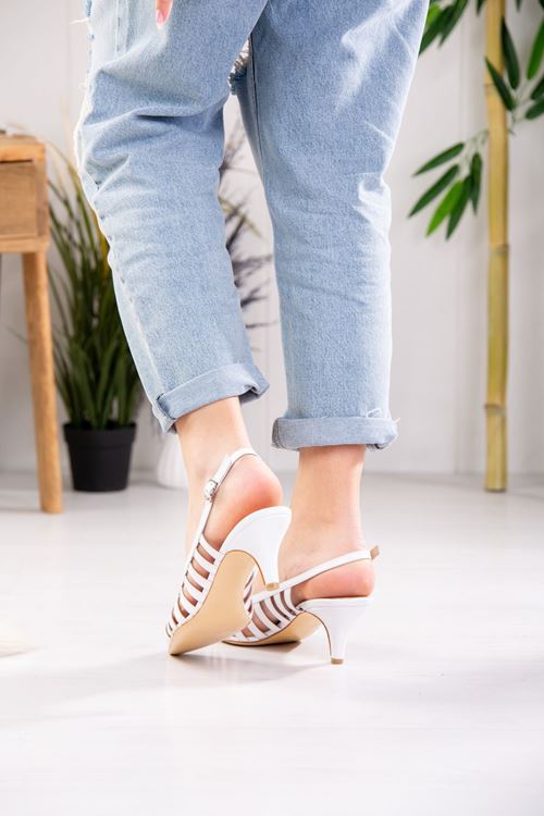 LİZSHOE HAKİKİ DERİ KADIN TOPUKLU AYAKKABI NSH 241024Y