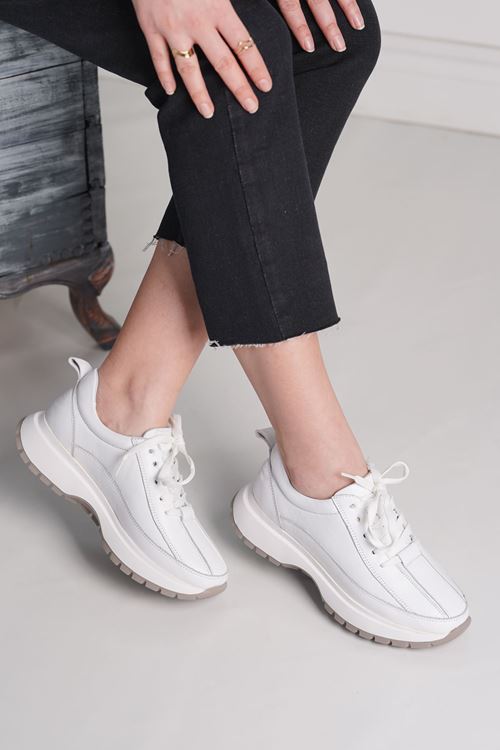 MAXİMİNO HAKİKİ DERİ KADIN SPOR AYAKKABI 50224Y