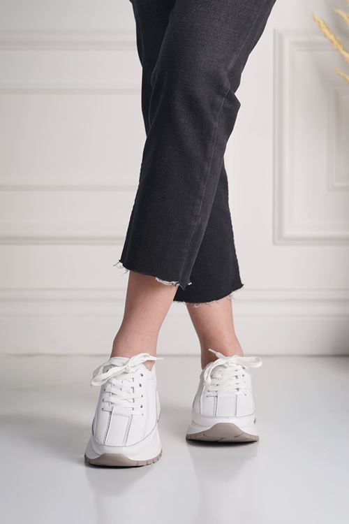 MAXİMİNO HAKİKİ DERİ KADIN SPOR AYAKKABI 50224Y