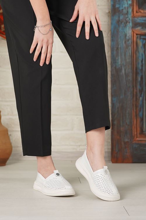 MAMMAMİA HAKİKİ DERİ KADIN GÜNLÜK AYAKKABI 85525Y