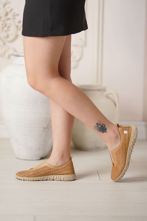 MAMMAMİA HAKİKİ DERİ KADIN GÜNLÜK AYAKKABI 66525Y