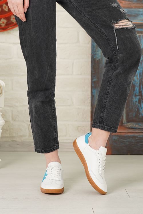 RACHEL HAKİKİ DERİ KADIN SPOR AYAKKABI 08825Y