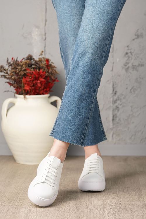 LİZSHOE HAKİKİ DERİ KADIN GÜNLÜK AYAKKABI SNL 37824K